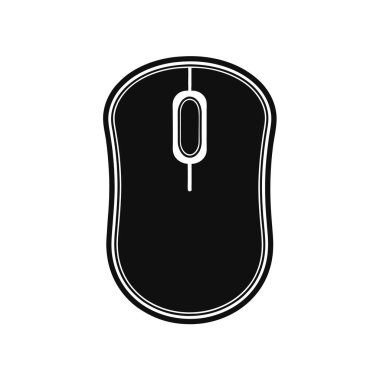 Modern Bilgisayar Fare Silüeti Sanat & Çizimi