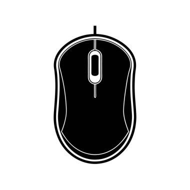 Modern Bilgisayar Fare Silüeti Sanat & Çizimi