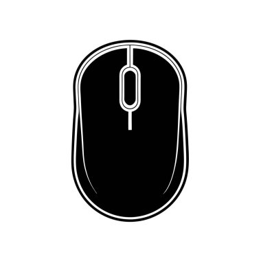 Modern Bilgisayar Fare Silüeti Sanat & Çizimi