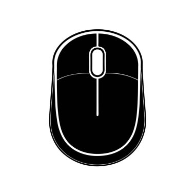 Modern Bilgisayar Fare Silüeti Sanat & Çizimi