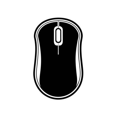 Modern Bilgisayar Fare Silüeti Sanat & Çizimi