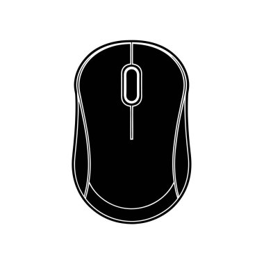 Modern Bilgisayar Fare Silüeti Sanat & Çizimi