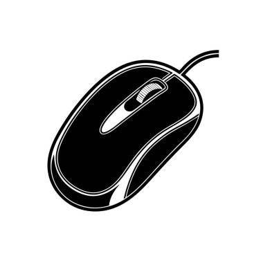 Modern Bilgisayar Fare Silüeti Sanat & Çizimi
