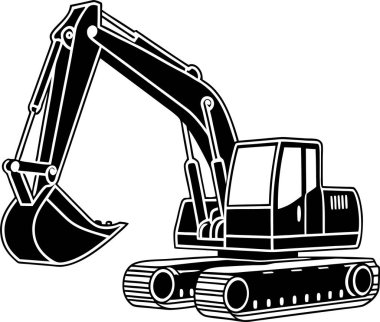 Yapı Kazıcı Silüeti Sanat & İllüstrasyonu