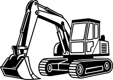 Yapı Kazıcı Silüeti Sanat & İllüstrasyonu