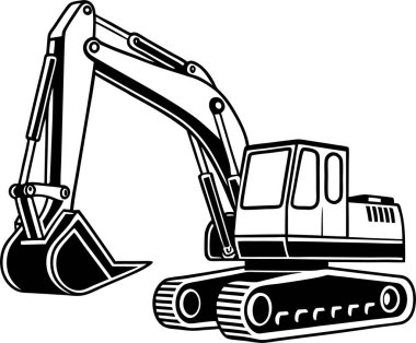 Yapı Kazıcı Silüeti Sanat & İllüstrasyonu