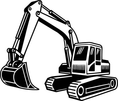 Yapı Kazıcı Silüeti Sanat & İllüstrasyonu