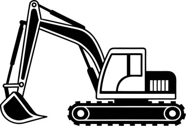 Yapı Kazıcı Silüeti Sanat & İllüstrasyonu