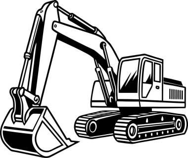 Yapı Kazıcı Silüeti Sanat & İllüstrasyonu