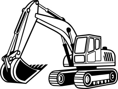 Yapı Kazıcı Silüeti Sanat & İllüstrasyonu