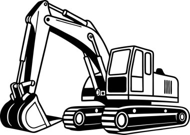 Yapı Kazıcı Silüeti Sanat & İllüstrasyonu