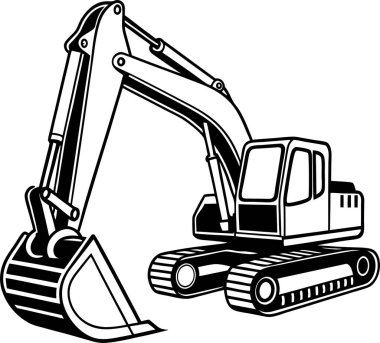 Yapı Kazıcı Silüeti Sanat & İllüstrasyonu