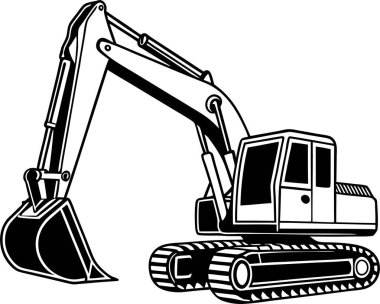 Yapı Kazıcı Silüeti Sanat & İllüstrasyonu