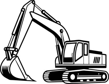 Yapı Kazıcı Silüeti Sanat & İllüstrasyonu