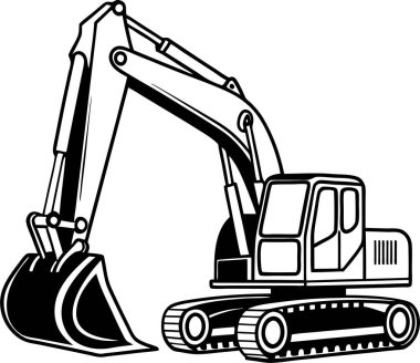 Yapı Kazıcı Silüeti Sanat & İllüstrasyonu