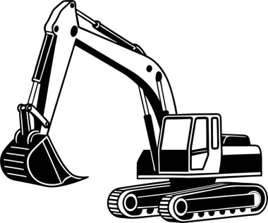 Yapı Kazıcı Silüeti Sanat & İllüstrasyonu