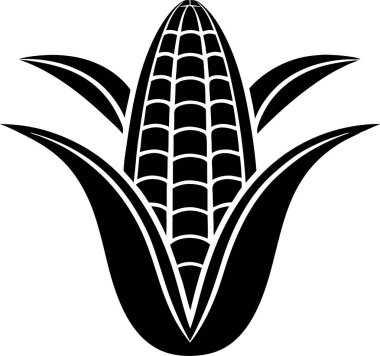 Sweet Corn Cob Siluet vektörü Art & Illustration