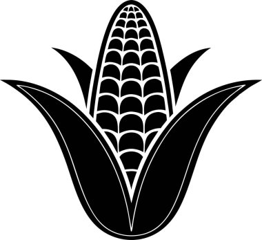Sweet Corn Cob Siluet vektörü Art & Illustration