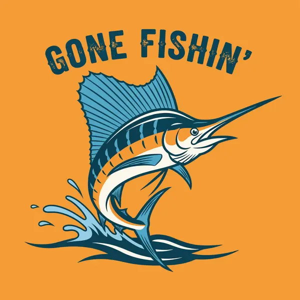 Kılıçbalığının, balık tutmaya gitmiş bir kılıçbalığıyla sudan atladığı bir film. Çeşitli ölçeklenebilir tasarım...