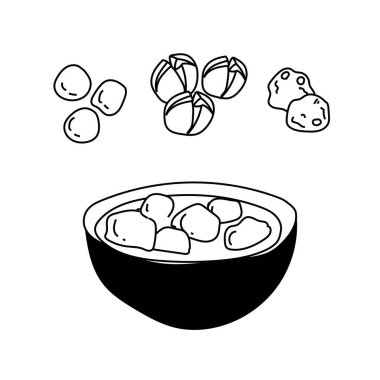 İtalyan mutfağının özünü tasarımlarınıza aromalı köftelerin bu vektör çizimiyle getirin. Rahatlatıcı gıdaların sıcaklığını ve zenginliğini taşımak için mükemmel..