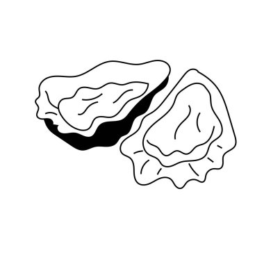 Okyanus mutfağının entelektüelliğini bu muhteşem istiridyeyi gösteren vektör illüstrasyonuyla tecrübe edin. Deniz ürünlerinin zenginliğini ve lezzetini aktarmak için ideal..