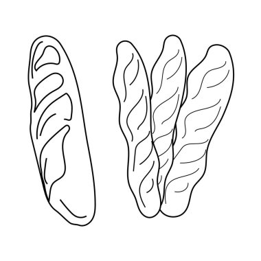 Bu siyah vektör çizgisiyle baget ekmeğinin zarafetini şımart. Fırın temalı tasarımlar için mükemmel. Bu tek renkli resim klasik Fransız ekmeğinin basitliğini ve cazibesini yansıtıyor..