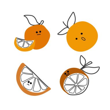 Tapılası Orange Illustrations (Sevimli El Çizimleri), Şirin El Çizimleri (124), Yaratıcı Projeler (124; Minimalist Tasarım)