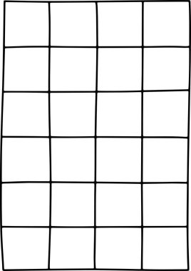 Izgara Kağıt Dekoru: 124; Kırtasiye ve Tasarım Projeleri için Minimalist Doodle Vektörü