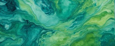 Abstract watercolor paint background by teal color blue and green with liquid fluid texture for background, banner clipart