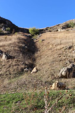 Kuzey İsrail 'deki dağın manzarası.