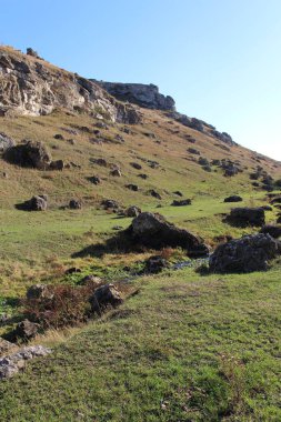 İsrail eyaletinin kuzeyindeki dağların manzarası.