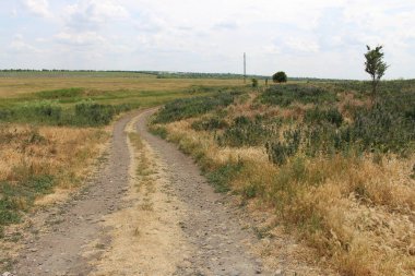 Kırsal kesimde kırsal yol.