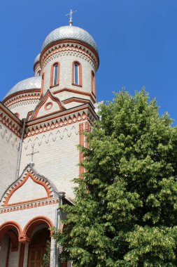 Tepedeki St. Nicholas Kilisesi. Kilise, eski şehir Kostroma 'daki Ortodoks kilisesidir.
