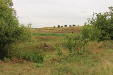 Sonbaharda bozkırın manzarası