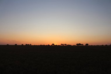 Güzel gün batımı gökyüzü bulutlu