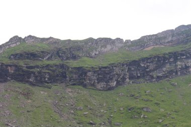 Kafkas dağlarının manzarası.