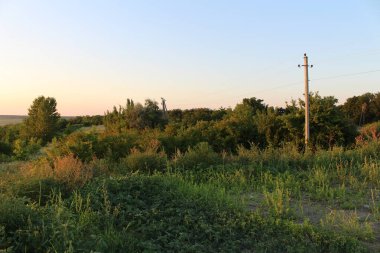 Sabah erkenden köy.