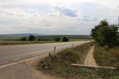 Güneyde yaz aylarında kırsalda yol.
