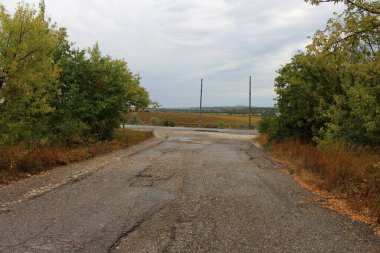 Kırsal bölgedeki toprak yol.