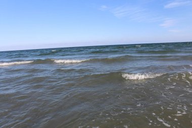 Sahildeki deniz dalgaları