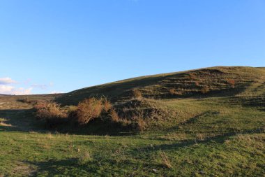 Yamaçta sonbahar manzarası