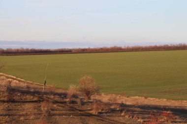 Sonbaharda kırsaldaki köy.