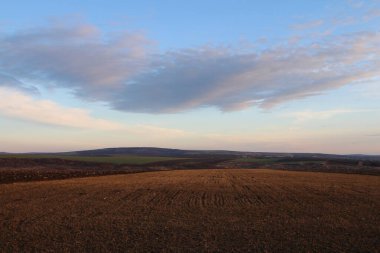 Sahada güzel bir gün batımı