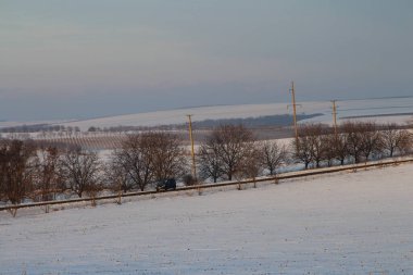 Karlı kış manzarası