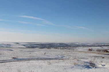 Karlı kış manzarası
