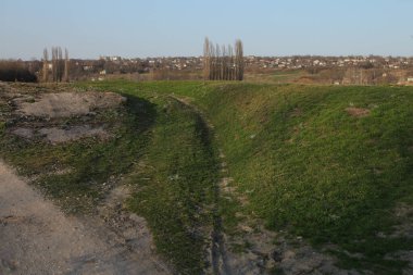 Odessa, Ukrayna 'daki antik bir kalenin kalıntıları.