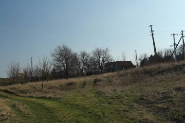 Kırsal bir yol manzarası