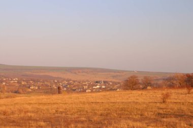 Tarlanın üzerinde güzel bir gün batımı