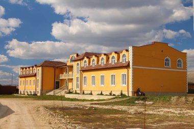 Rus köyünün manzarası.