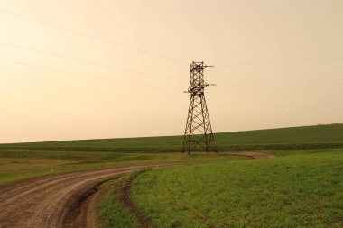 yüksek voltaj kule hatları ve pilon, elektrik hatları